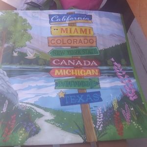 Reusable Vacation/ Trip Themed Bag